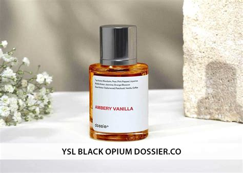 dossier black opium candles.